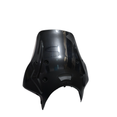 MotoCare black polycarbonate visor for Royal Enfield Hunter 350