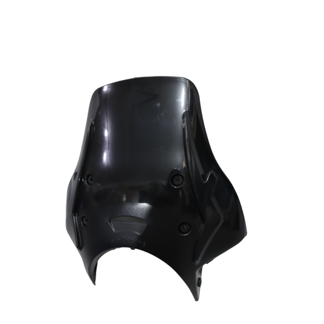 MotoCare black polycarbonate visor for Royal Enfield Hunter 350