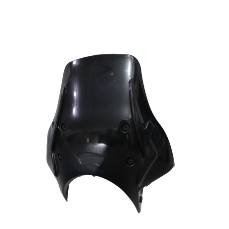 MotoCare black polycarbonate visor for Royal Enfield Hunter 350