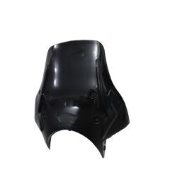 MotoCare black polycarbonate visor for Royal Enfield Hunter 350