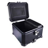 LGP 55L black top box refrigerator with aluminum body and backrest

