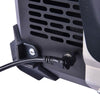 LGP 55L black top box refrigerator with aluminum body and backrest

