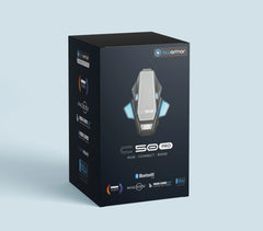 BLUARMOR C50 PRO helmet Bluetooth mesh intercom mounted behind helmet