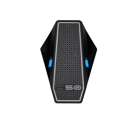 BLUARMOR C50 PRO helmet Bluetooth mesh intercom mounted behind helmet