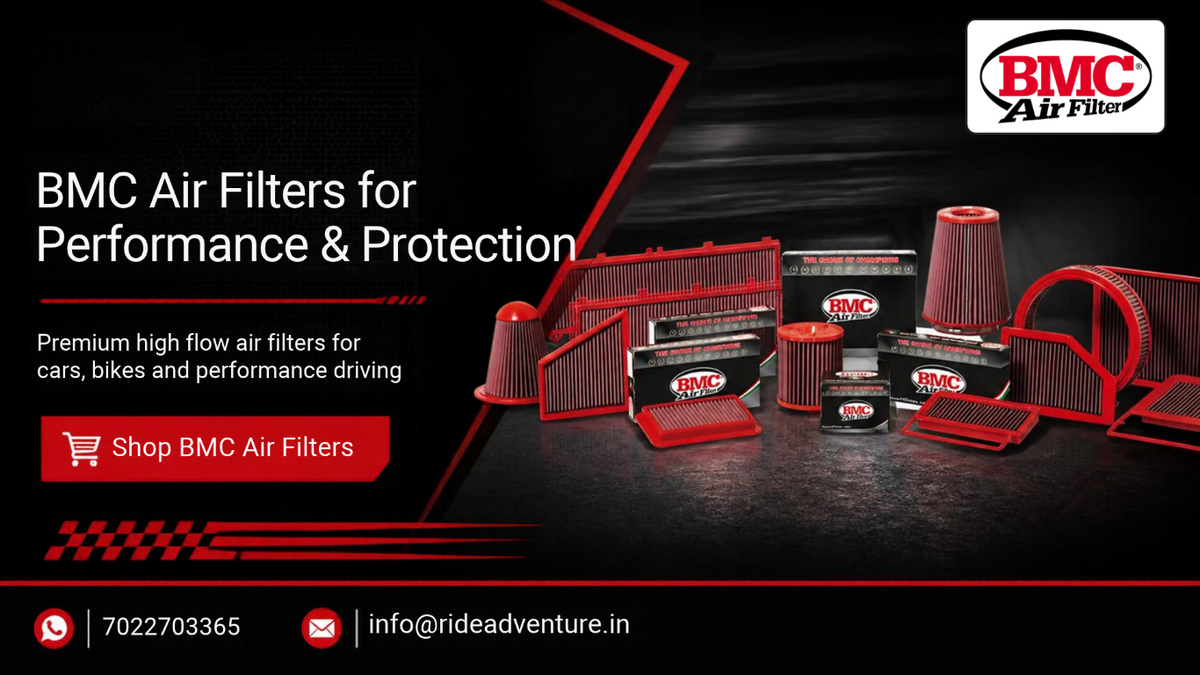 BMC Air Filters for motorcycles – performance replacement air filters at Ride Adventure India