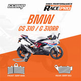 66BHP Race Pro Sintered Brake Pads for BMW G 310 R and G 310 RR Front 66RP-9068 Rear 66RP-953