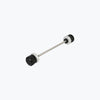 LEGUNDARY BMW F900 GS Rotex Front Wheel Slider Pair Black aluminium axle protector