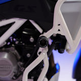 Legendary BMW F450 GS Raptor Crash Guard White heavy-duty engine crash bar