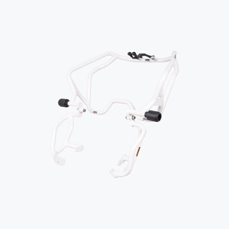 Legendary BMW F450 GS Raptor Crash Guard White heavy-duty engine crash bar