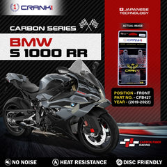 CRANK1 CFB427 Carbon Brake Pads Front For BMW S1000 RR 2019-2022 Motorcycle