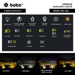 BOBO BL2 motorcycle auxiliary lights