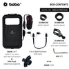BOBO BM11 PRO PLUS waterproof bike phone holder with wireless charging mounted on motorcycle
