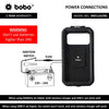 BOBO BM11 waterproof bike phone holder with wireless charging mounted on motorcycle