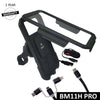 BOBO BM11 PRO PLUS waterproof bike phone holder with wireless charging on motorcycle handlebar