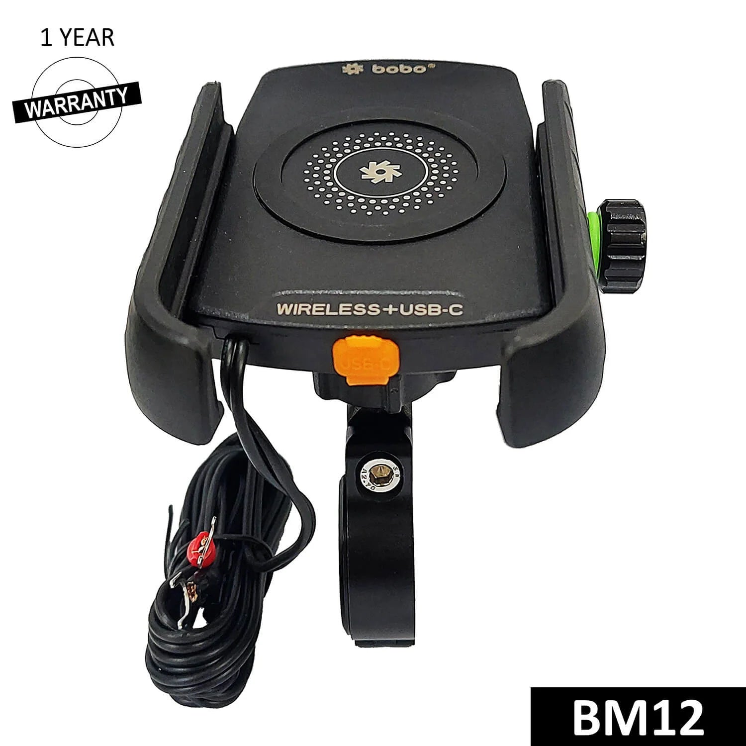 BOBO BM12 Bike Phone Holder with 15W Wireless Charger