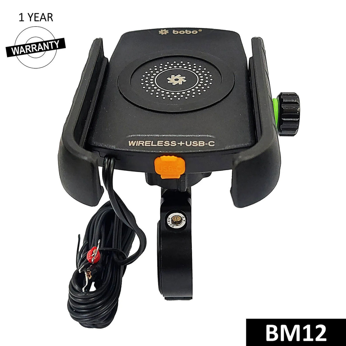 BOBO BM12 Bike Phone Holder with 15W Wireless Charger