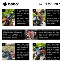 BOBO BM12 Bike Phone Holder with 15W Wireless Charger