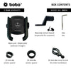 BOBO BM14 quick release bike phone holder mounted on motorcycle handlebar