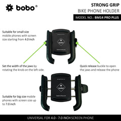 BOBO BM14 PRO PLUS Quick Release Bike Phone Holder