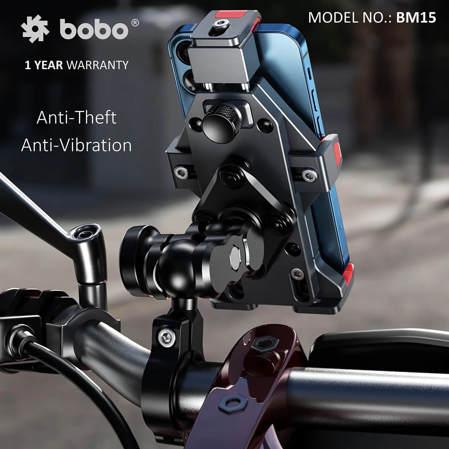 BOBO BM15 Heavy-Duty Bike Phone Holder