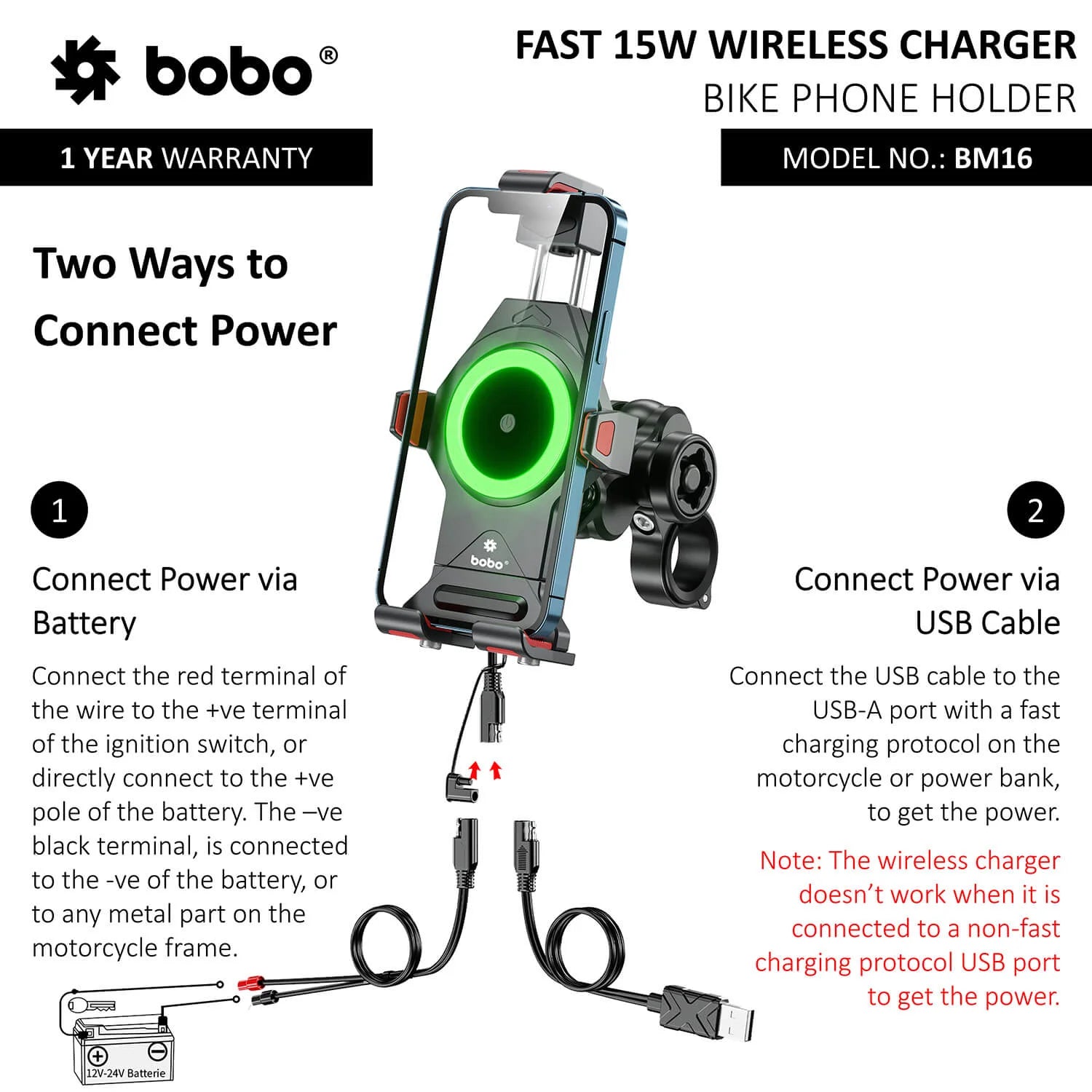 BOBO BM16 Anti-Vibration Bike Phone Holder