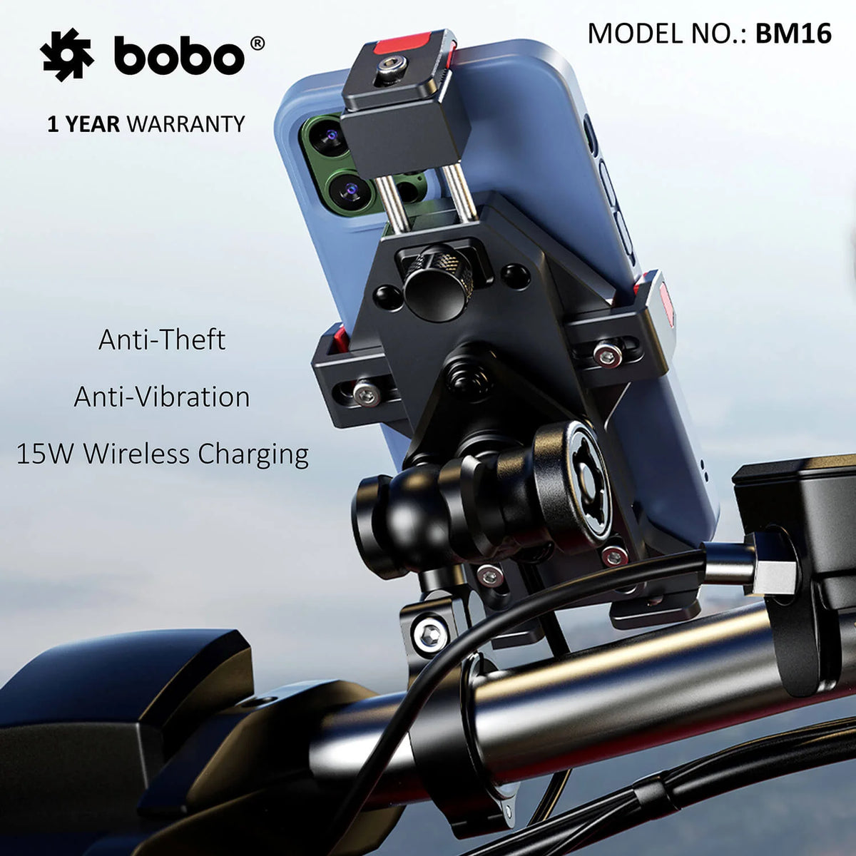 BOBO BM16 Anti-Vibration Bike Phone Holder