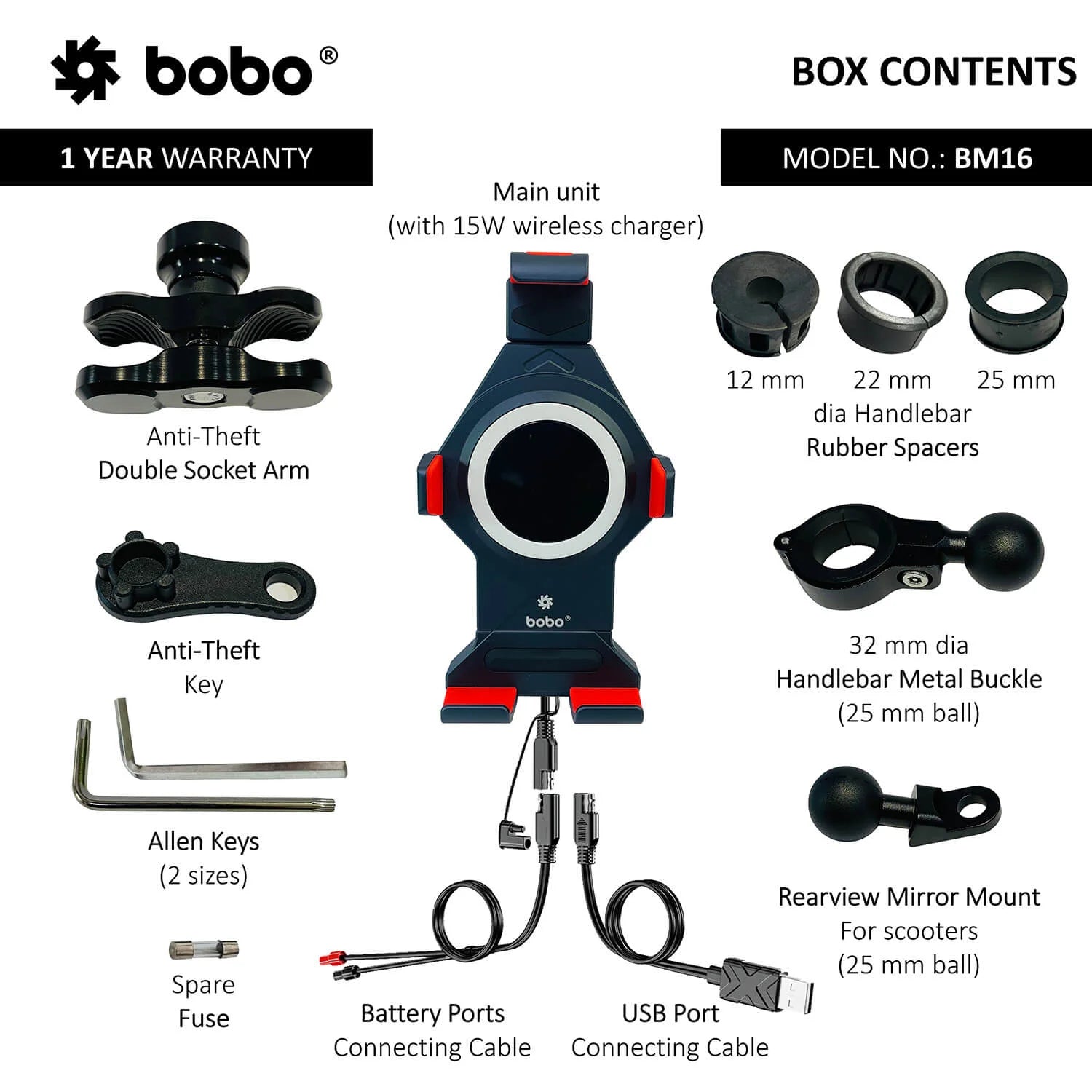 BOBO BM16 Anti-Vibration Bike Phone Holder