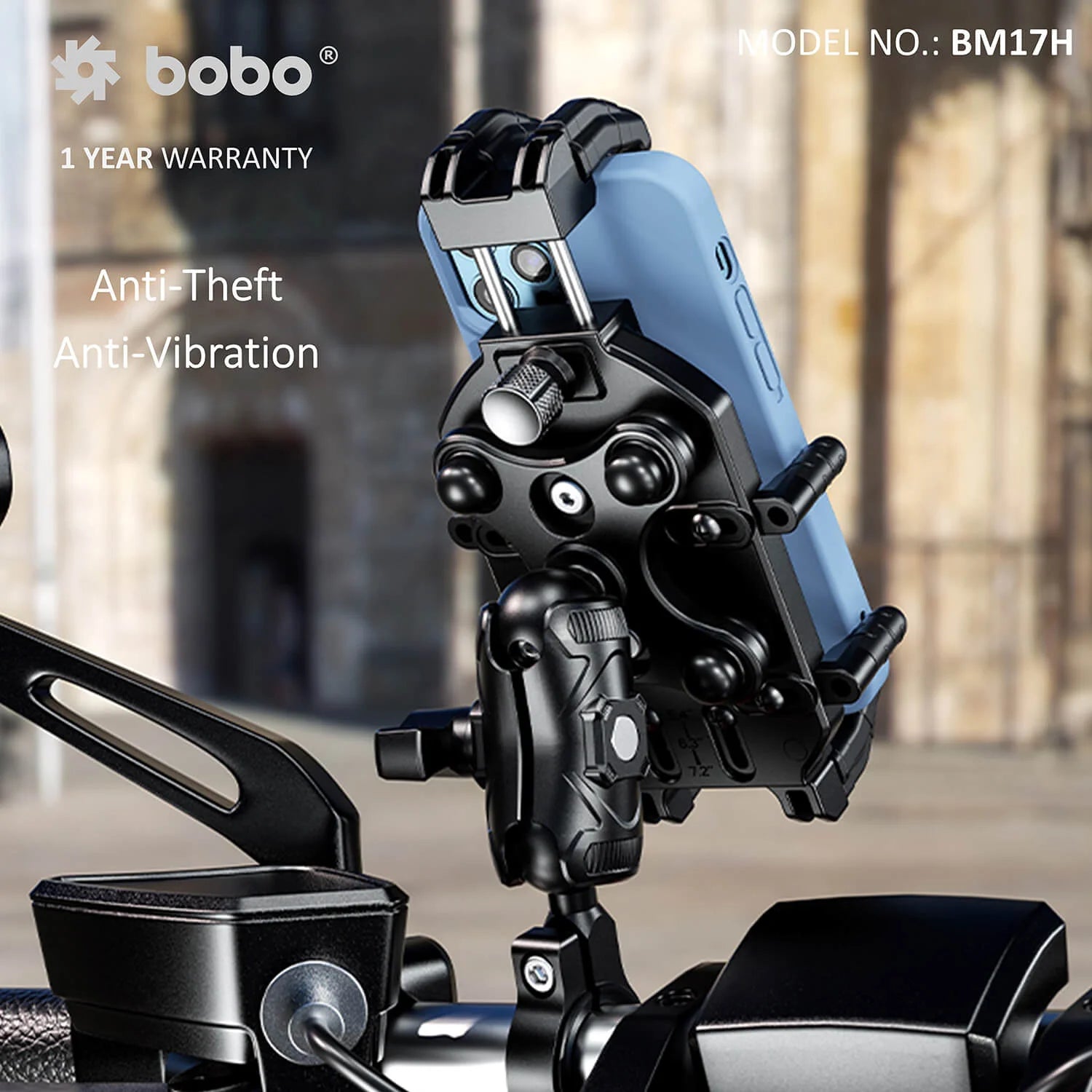 BOBO BM17 PRO Anti-Vibration Bike Phone Holder