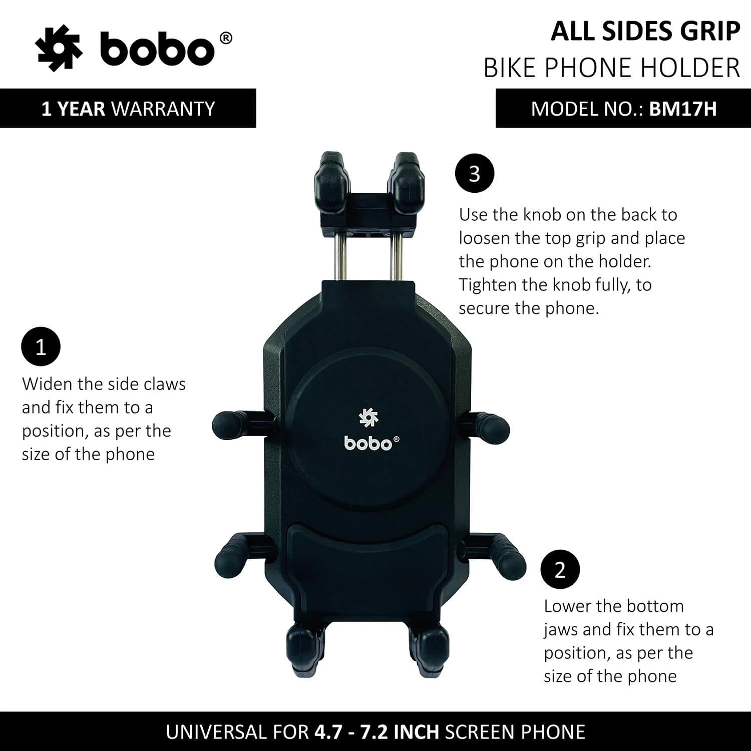 BOBO BM17 PRO Anti-Vibration Bike Phone Holder