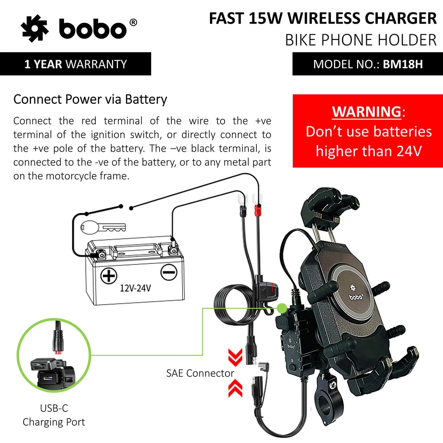 BOBO BM18 PRO Anti-Vibration Bike Phone Holder