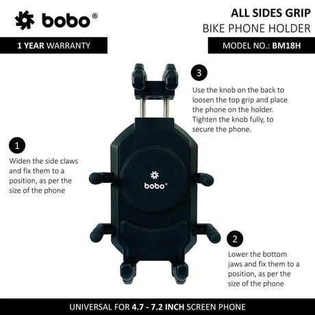 BOBO BM18 PRO Anti-Vibration Bike Phone Holder
