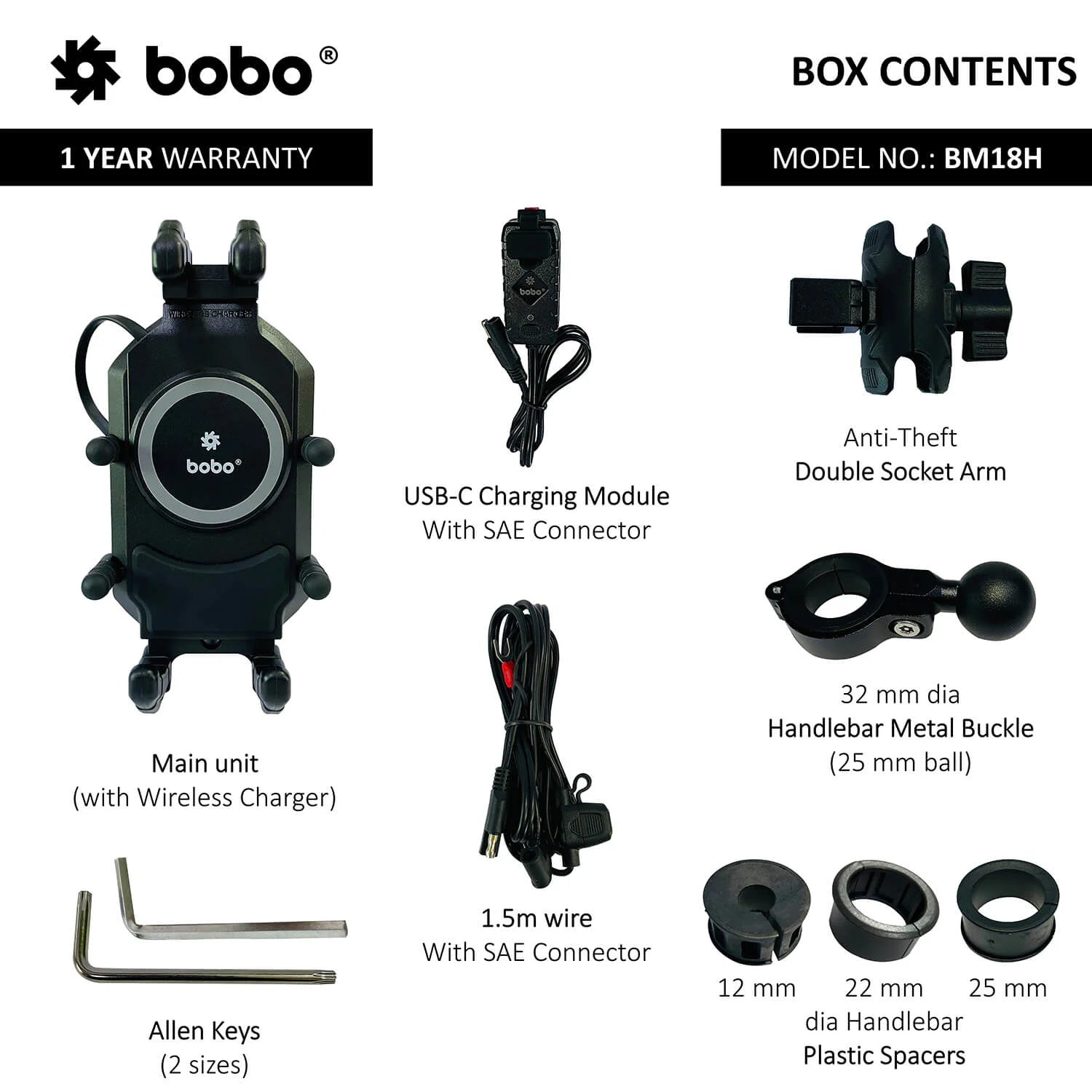BOBO BM18 PRO Anti-Vibration Bike Phone Holder