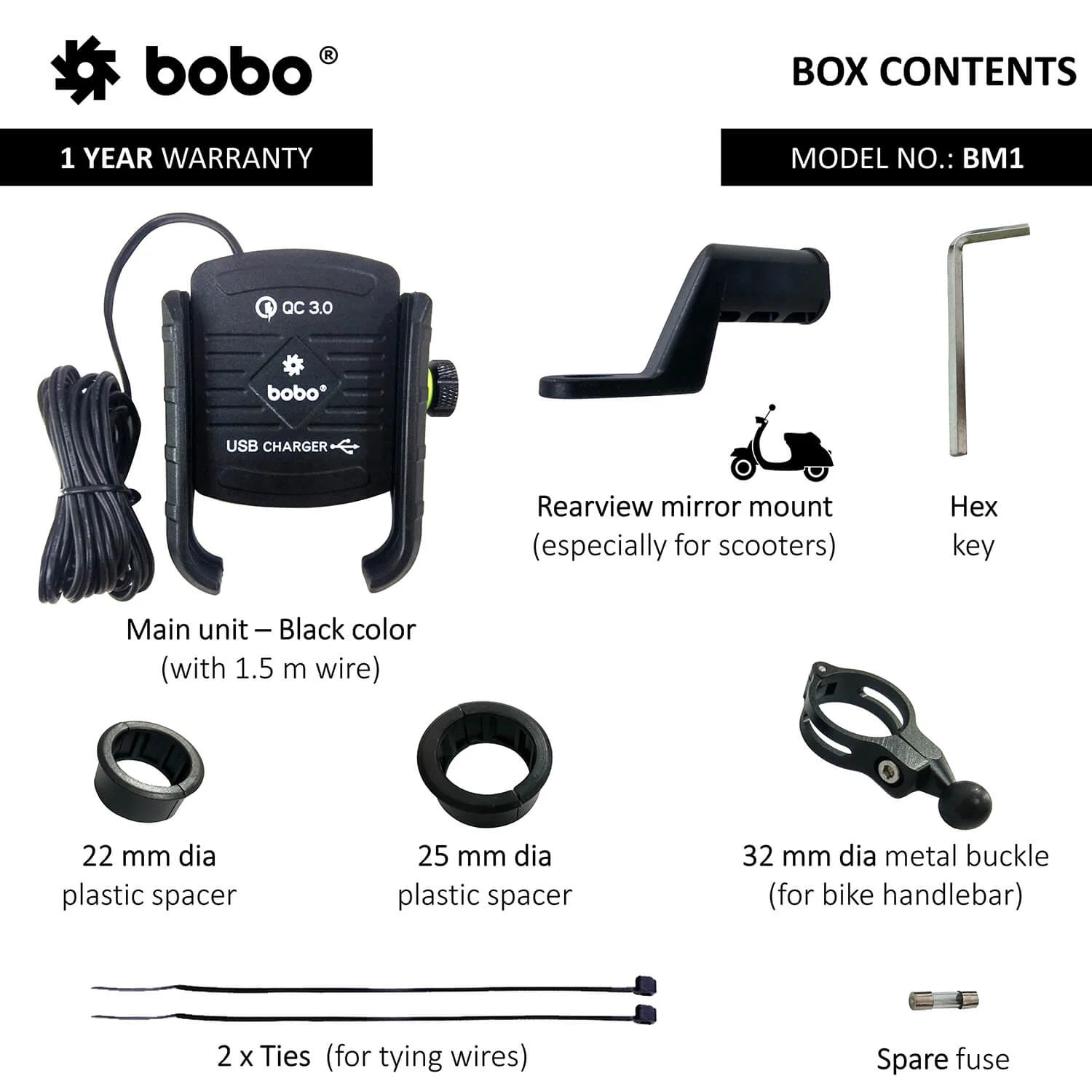 BOBO BM1 jaw grip bike phone holder