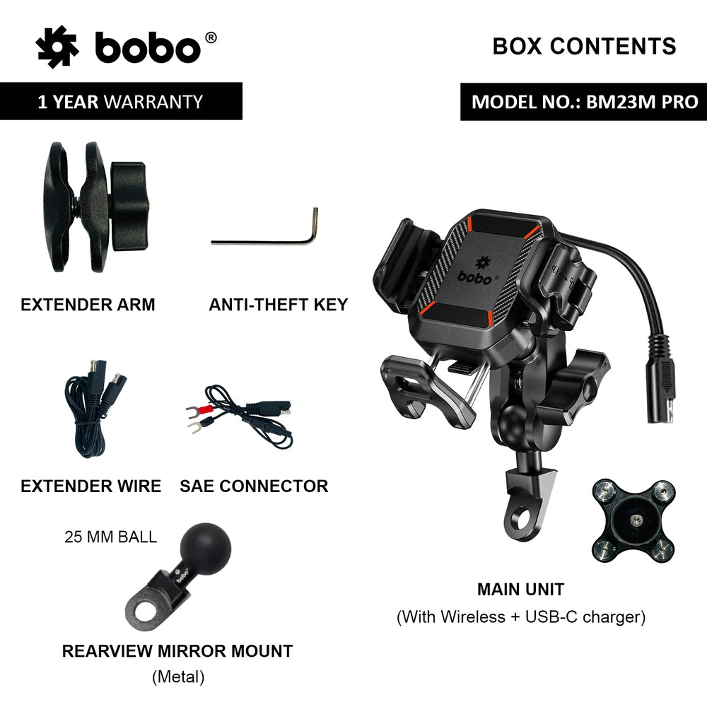 BOBO BM23 PRO anti theft bike phone holder
