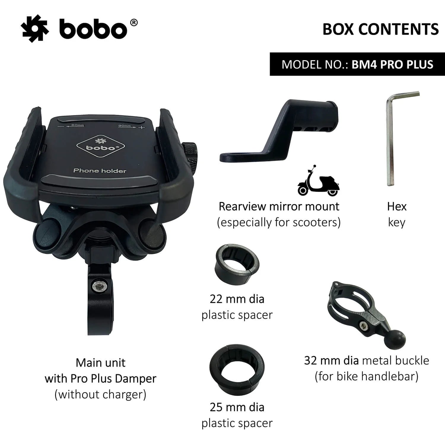 BOBO BM4 PRO PLUS jaw grip bike phone holder