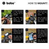 BOBO BM4 PRO jaw-grip bike phone holder