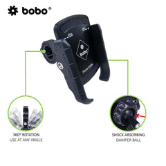 BOBO BM4 jaw grip bike phone holder black