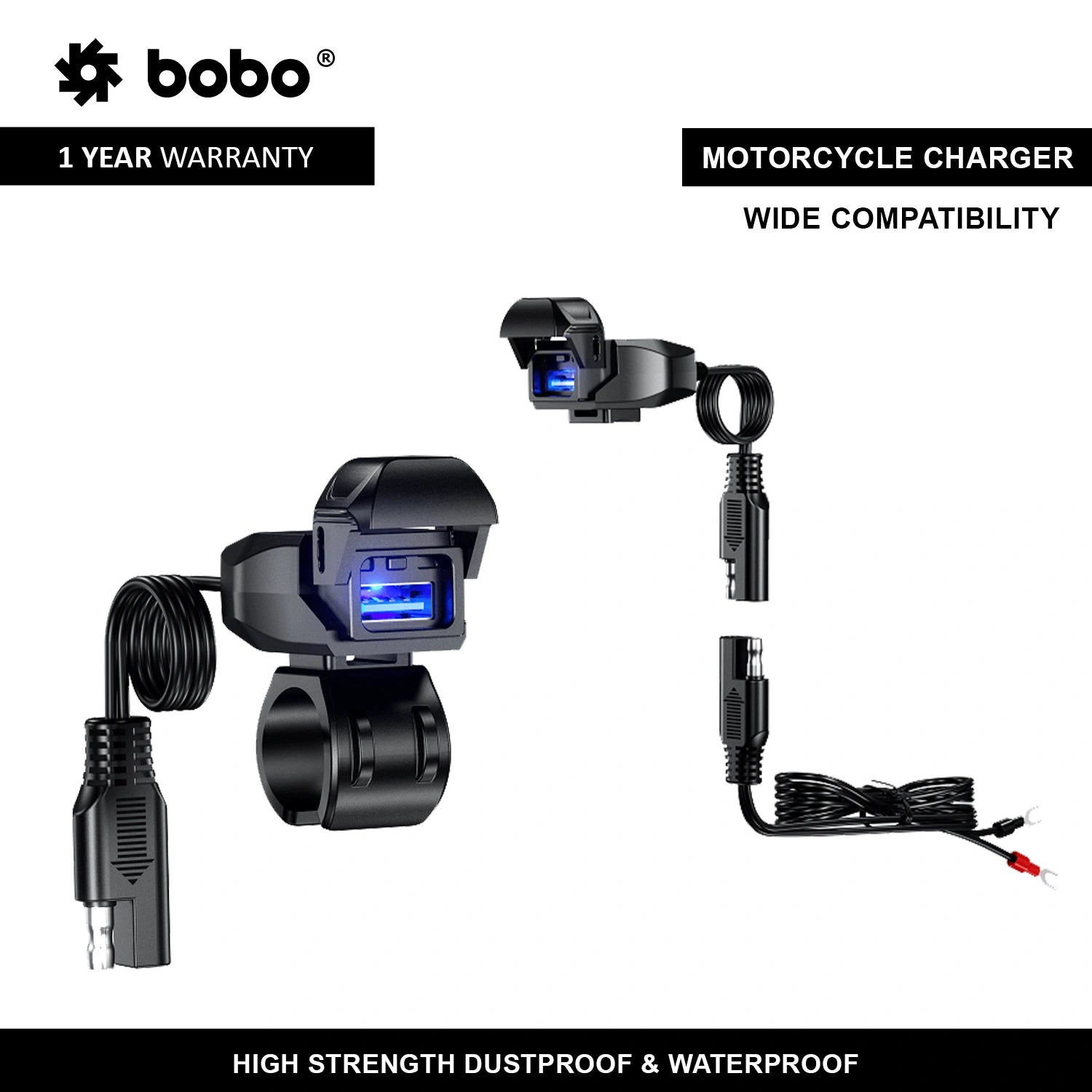 BOBO CG1 USB C and USB A bike charging port