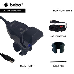 BOBO CG1 USB C and USB A bike charging port