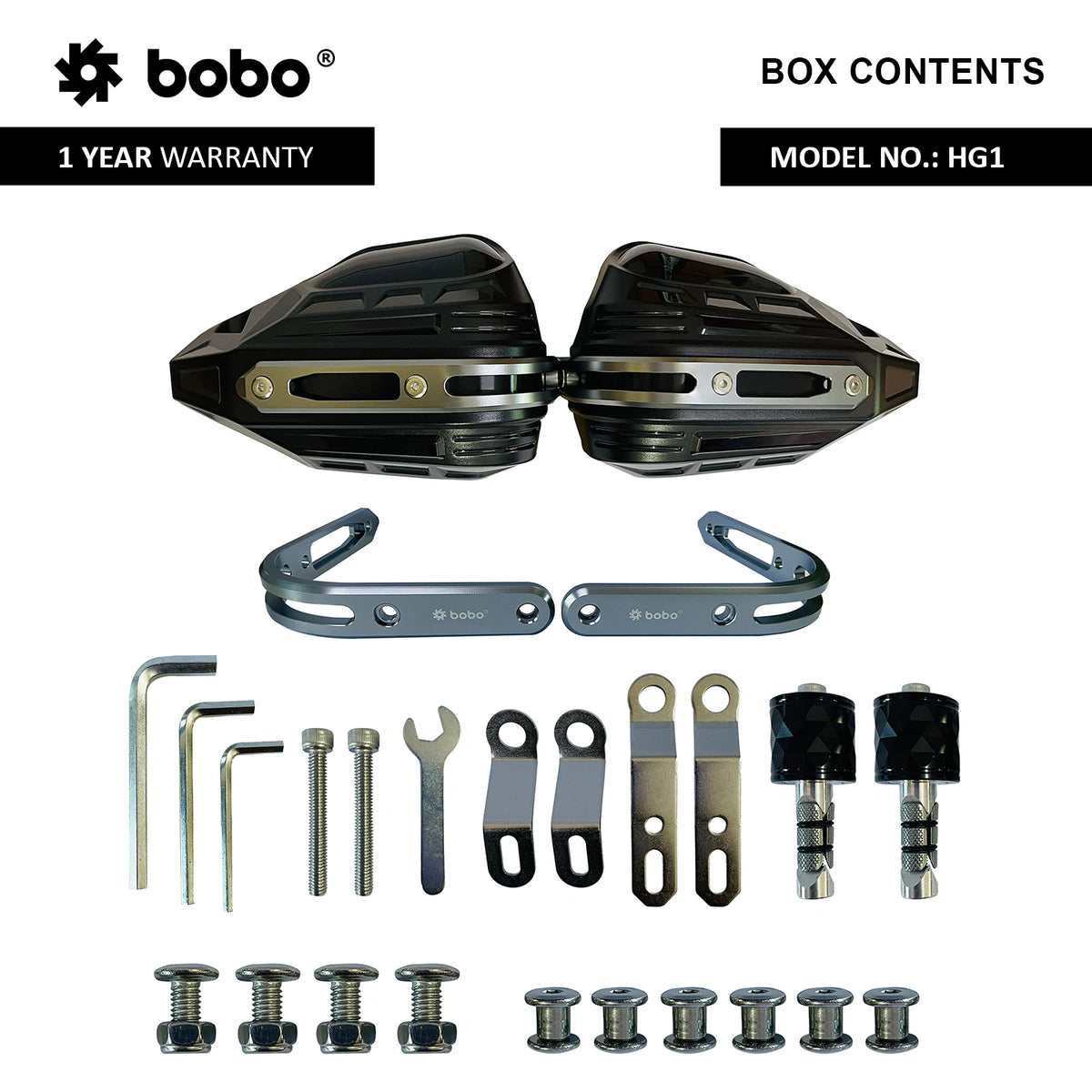 BOBO HG1 Motorcycle Hand Guard – Universal Wind & Lever Protection for Bikes