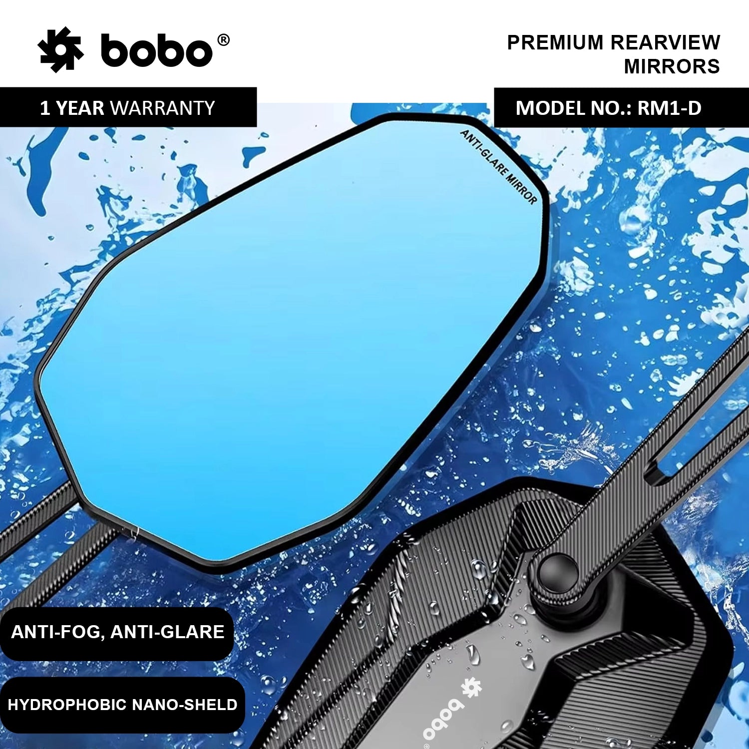 BOBO RM1-D motorcycle rear view mirror