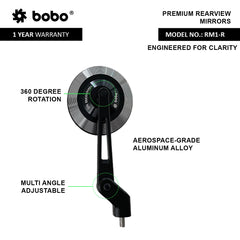 BOBO RM1-R motorcycle rear view mirror
