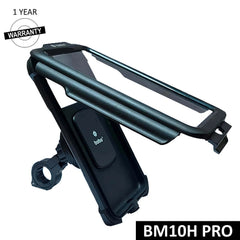 BOBO BM10H waterproof bike phone holder mounted on motorcycle handlebar