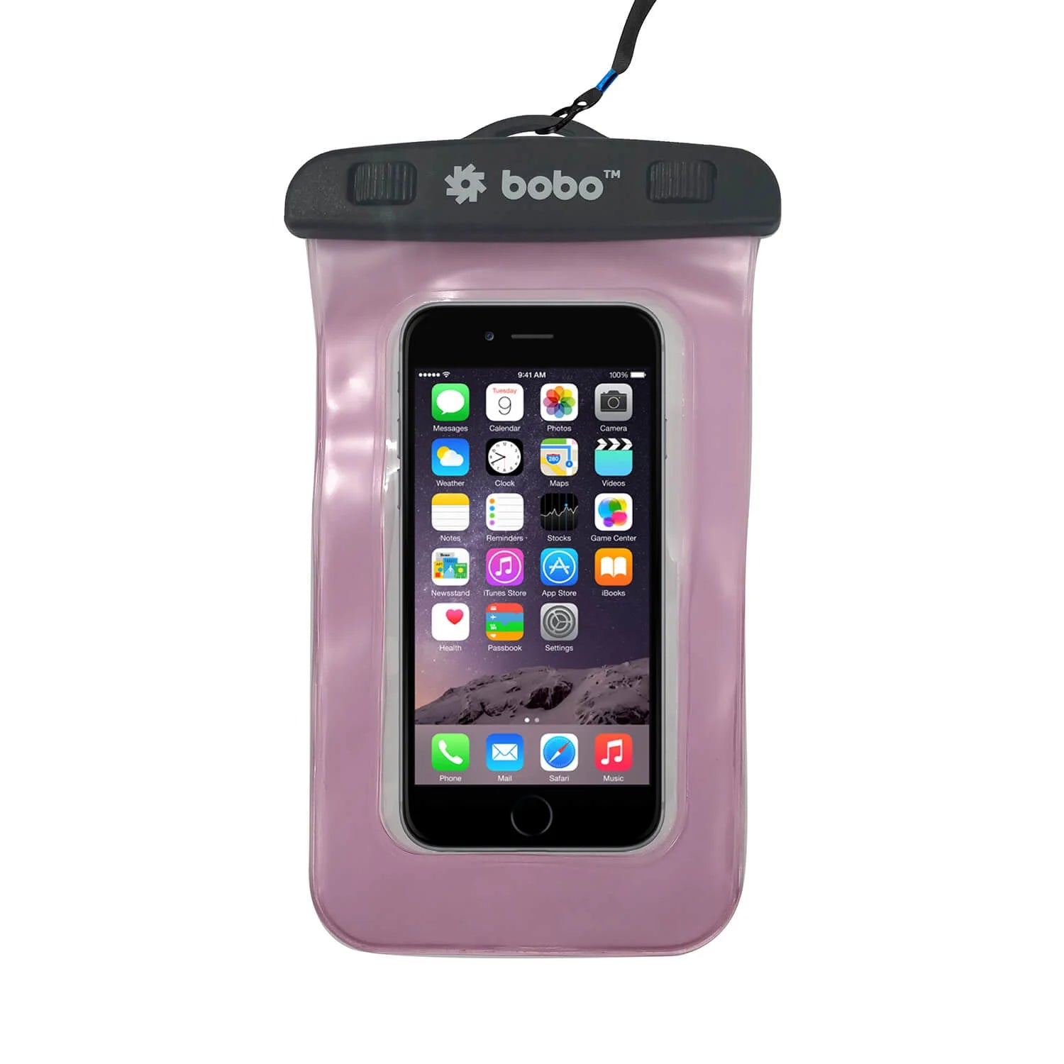 BOBO light pink waterproof mobile pouch