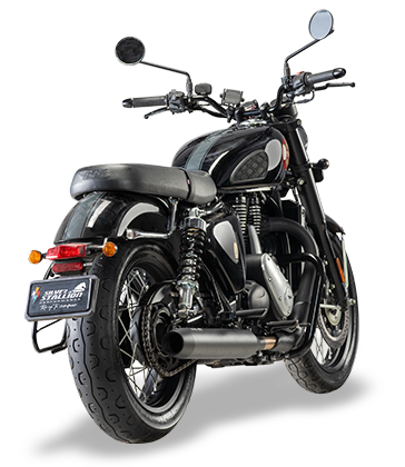 Silver Stallion Ranger performance exhaust for BSA Gold Star 650 silver black matte brushed