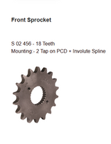 Brass Chain and Sprocket Kit 18T 38T 102 Links for Royal Enfield Classic 500 BSORC CL271