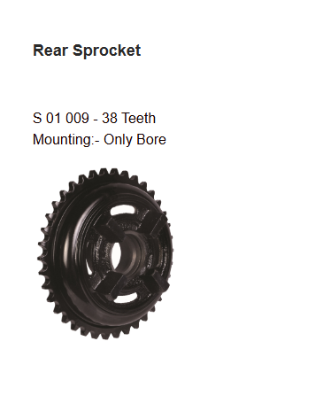 Brass Chain and Sprocket Kit 18T 38T 102 Links for Royal Enfield Classic 500 BSORC CL271