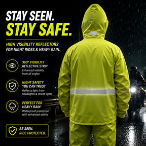66BHP Storm X Waterproof Motorcycle Raincoat 