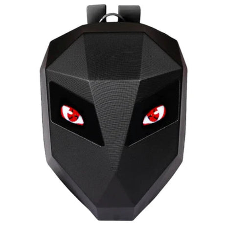 BSDDP Eye LED Black Hard Shell Backpack with 3D LED Display for Motorcycle Riding and Travel