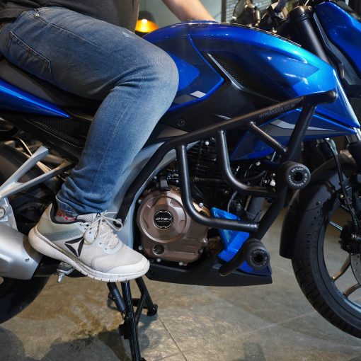 Hyperrider Bajaj Pulsar N250 F250 Crash Guard with CNC Delrin Frame Sliders